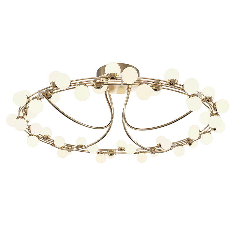 Потолочный светильник Tessara 3000К 72Вт Золотой Белый в Орле | Loft Concept 