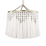 Люстра белая плетеная с кисточками Boho Tassel Chandelier варинант исполнения - 1 | Loft Concept в Орле