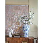 Ваза фарфоровая высокая с синими цветочными мотивами Independence варинант исполнения - 4 | Loft Concept в Орле