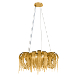 Люстра круглая подвесная с металлическими дугами и длинными цепочками 80 см Atlantis Chain варинант исполнения - 10 | Loft Concept в Орле