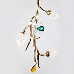 Подвесной светильник с хрустальными плафонами и декором Alvere Crystal Hanging Lamp варинант исполнения - 3 | Loft Concept в Орле