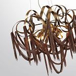 Люстра подвесная с переплетенными металлическими лентами и цепочками Atlantis Chain варинант исполнения - 3 | Loft Concept в Орле