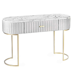 Консоль овальная на золотистых фигруных ножках Wall Console варинант исполнения - 1 | Loft Concept в Орле