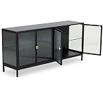 Сервант четырехдверный с рифленым стеклом The Keeper варинант исполнения - 2 | Loft Concept в Орле