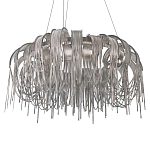 Люстра круглая подвесная с металлическими дугами и длинными цепочками 80 см Atlantis Chain варинант исполнения - 7 | Loft Concept в Орле