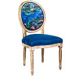 Стул из натурального бука с цветочным принтом Impressionism in Art варинант исполнения - 2 | Loft Concept в Орле