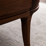 Кофейный стол овальный из дерева с 2-мя ящиками Coffee Walnut Table варинант исполнения - 10 | Loft Concept в Орле