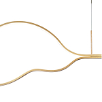 Подвесной светильник волнообразный изогнутый на двух тросах 103 см Spiral Lighting варинант исполнения - 2 | Loft Concept в Орле