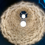 Вязаный подвесной светильник из шерсти Dome Wool Lamp  варинант исполнения - 5 | Loft Concept в Орле