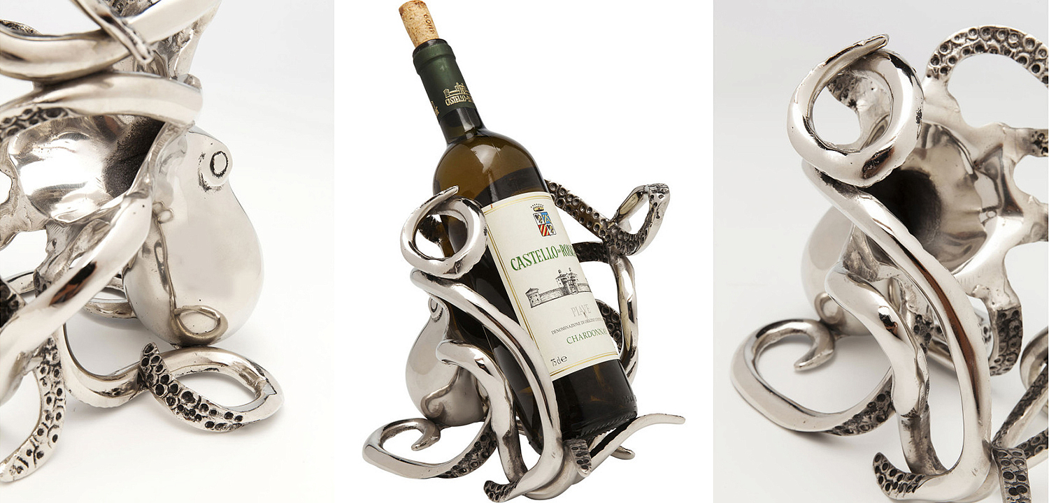 Держатель для бутылки Chrome Octopus Держатель для бутылки Chrome Octopus - Loft-Concept в Орле