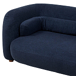 Дизайнерский двухместный диван с мягкими спинкой и подлокотниками синий Madelaine Sofa Blue варинант исполнения - 4 | Loft Concept в Орле