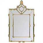 Зеркало прямоугольное Golden Classic Ornament Mirror варинант исполнения - 2 | Loft Concept в Орле