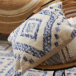 Чехол на подушку с узором в этно-стиле Blue Ikat варинант исполнения - 6 | Loft Concept в Орле
