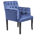 Кресло Addison Chic Armchair deep blue velour варинант исполнения - 1 | Loft Concept в Орле