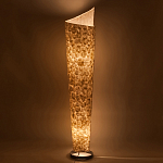 Торшер из перламутра на металлическом каркасе Indonesian Lamps варинант исполнения - 4 | Loft Concept в Орле