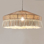 Люстра круглая плетеная с кисточками Dome Sun Glow варинант исполнения - 3 | Loft Concept в Орле