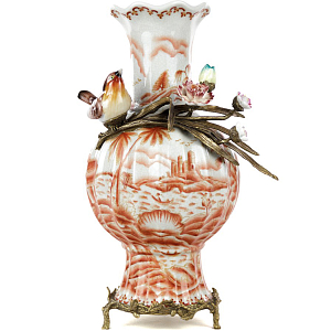 Фарфоровая ваза Sea ​​Nature & Bird