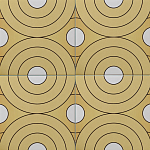 Дизайнерская плитка с узором Диски варинант исполнения - 1 | Loft Concept в Орле