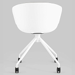 Офисное кресло из пластика с мягким сиденьем Eggshell Grey варинант исполнения - 5 | Loft Concept в Орле