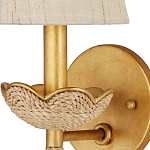 Бра из кованого железа с отделкой плетеной веревкой и сусальным золотом Parisian Style варинант исполнения - 2 | Loft Concept в Орле