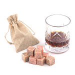 Камни для охлаждения виски из розового мрамора Natural Stone Cube варинант исполнения - 5 | Loft Concept в Орле