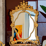 Зеркало с ажурной раме золотого цвета Classic Ornament Mirror варинант исполнения - 3 | Loft Concept в Орле