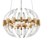 Люстра круглая с прозрачными элементами в форме полумесяца Crystal Crescent варинант исполнения - 2 | Loft Concept в Орле