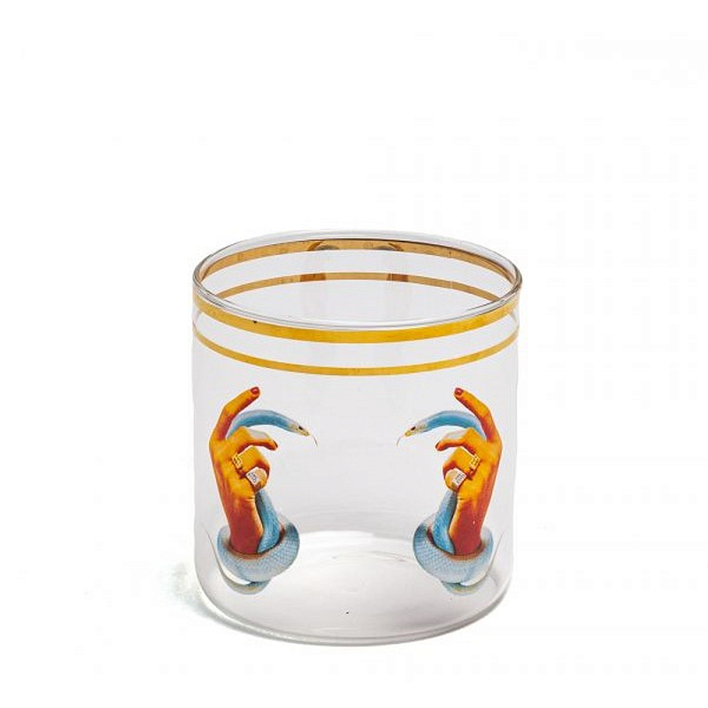 Стакан Seletti Hands With Snakes 2 Прозрачное Стекло Золотой Стакан Seletti Hands With Snakes 2 Прозрачное Стекло Золотой в Орле | Loft Concept