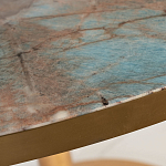 Стол обеденный круглый на золотистом основании Status Model варинант исполнения - 2 | Loft Concept в Орле