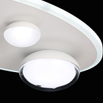 Потолочный светильник овальной формы белого цвета с 4-мя лампами Lunar Pebbles варинант исполнения - 8 | Loft Concept в Орле