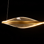 Люстра линейная с изогнутым плафоном Wave Line варинант исполнения - 7 | Loft Concept в Орле