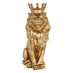 Статуэтка лев с детализированной гривой и изящной короной Lion Crown  варинант исполнения - 1 | Loft Concept в Орле