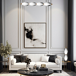 Настольная лампа светодиодная в сочетании двух разных фактур стекла Enchanting варинант исполнения - 3 | Loft Concept в Орле