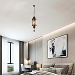 Подвесной светильник с янтарным стеклянным плафоном Amber Queen варинант исполнения - 2 | Loft Concept в Орле