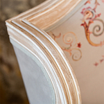 Кресло из массива бука серое с растительным орнаментом Raffael Floral Grey Armchair варинант исполнения - 4 | Loft Concept в Орле