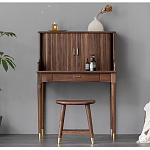 Табурет деревянный на золотистых ножках Moon Walnut Furniture варинант исполнения - 2 | Loft Concept в Орле