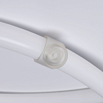 Люстра белого цвета с тремя изогнутыми светодиоидными плафонами Luke Lampco Tracer Lamp варинант исполнения - 6 | Loft Concept в Орле