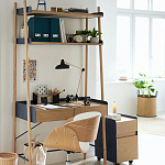 Вращающееся офисное кресло на колёсах Delwyn Chair White варинант исполнения - 5 | Loft Concept в Орле