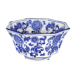 Чаша белая с синим цветочным узором Chino Dishes варинант исполнения - 1 | Loft Concept в Орле