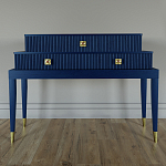 Премиальная Консоль с тремя ящиками Elsa Dreams Blue варинант исполнения - 3 | Loft Concept в Орле