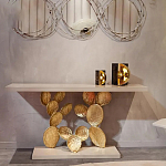 Консоль прямоугольная белая с основанием в виде кактуса Cactus варинант исполнения - 3 | Loft Concept в Орле