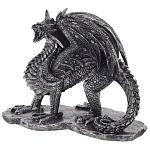 Декоративная статуэтка Дракон Dragon Black Silver Statuette варинант исполнения - 1 | Loft Concept в Орле