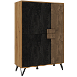 Шкаф двухдверный с 2-мя отделами с полками Stone Effect варинант исполнения - 2 | Loft Concept в Орле