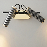 Бра с двумя цилиндрическими плафонами на магнитном креплении Bronze Concert варинант исполнения - 2 | Loft Concept в Орле