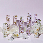 Подставка для телефона из эпоксидной смолы с цветами розовая Epoxy Flowers Phone Stand Pink варинант исполнения - 5 | Loft Concept в Орле