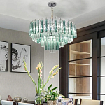 Дизайнерская люстра AQUA Blue Lagoon бирюзовое стекло несколько ярусов варинант исполнения - 5 | Loft Concept в Орле