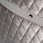 Стул серый велюровый со стеганной спинкой Focus on Convenience варинант исполнения - 3 | Loft Concept в Орле