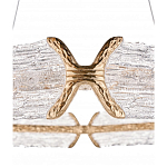 Люстра кольцевая с текстурным природным рисунком IceFlame варинант исполнения - 1 | Loft Concept в Орле