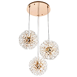 Подвесной светильник с 3-мя плафонами Crystal Dandelions Hanging Lamp варинант исполнения - 2 | Loft Concept в Орле