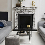 Комплект столиков с квадратными столешницами черные Black Table Combination варинант исполнения - 2 | Loft Concept в Орле